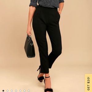 Lulu's High-Waisted Trouser Pants